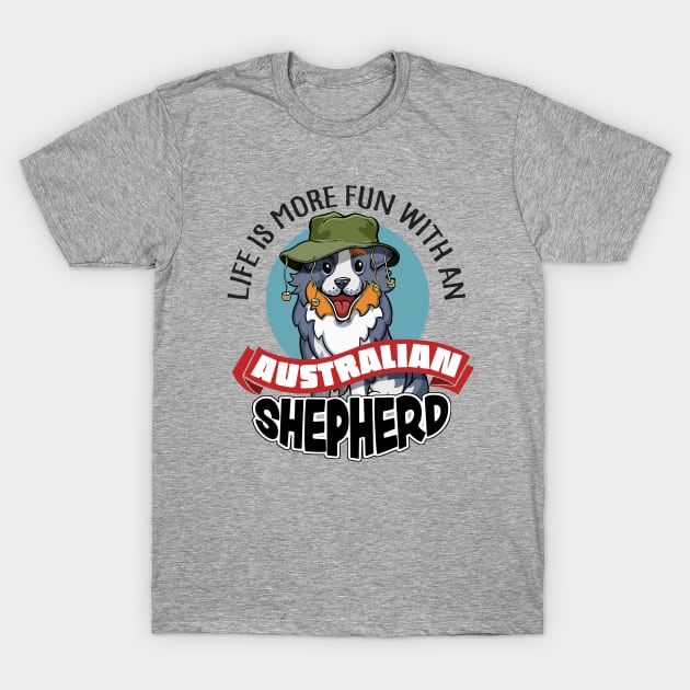 Australian Shepherd T-Shirt by Black Tee Inc